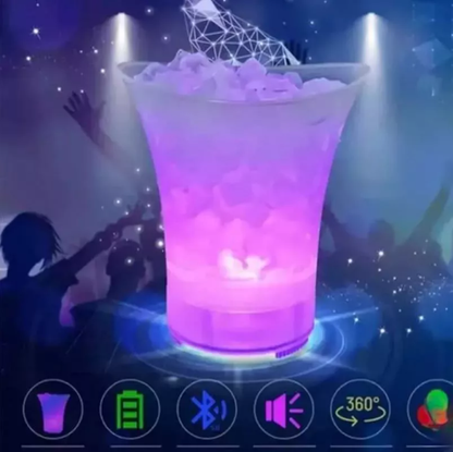 🎵 ICE & SOUND™ Hielera con Luz Led y Parlante Bluetooth 💃